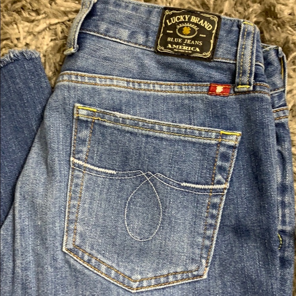 Lucky Brand Lola Boot Blue Jeans